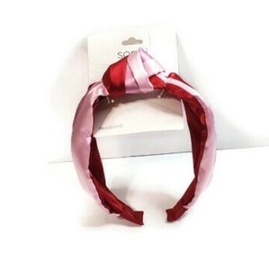 Sophi Red/Pink Knot Hair Band